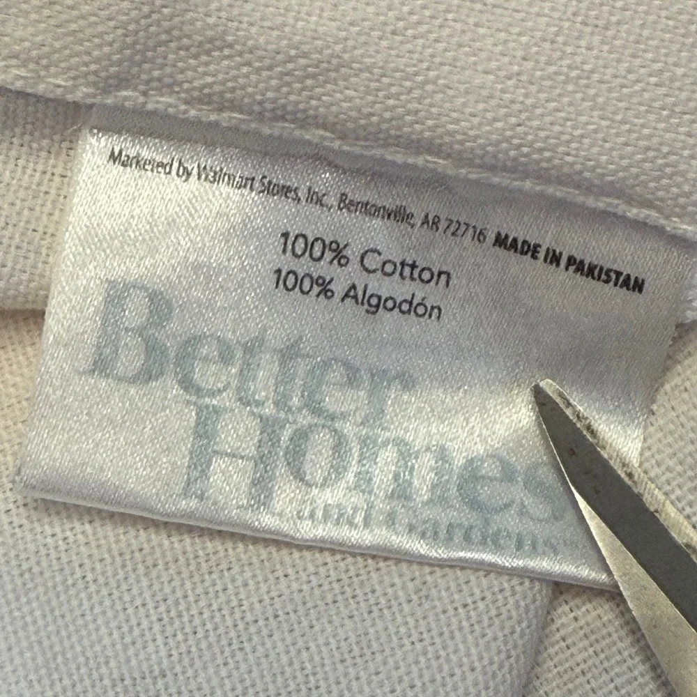 Vtg Better Homes Kitchen Curtains Panels & Valance Country Baking Gingham Cotton